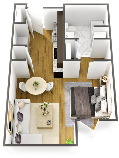 Bump Floor Plan at Wesmont, Indianapolis, IN, 46202